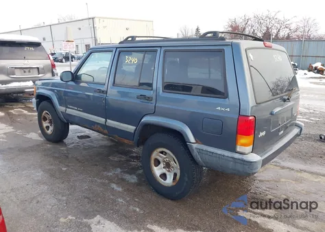 2001 Jeep Cherokee Sport из США, поврежденный, VIN 1J4FF48S11L593173